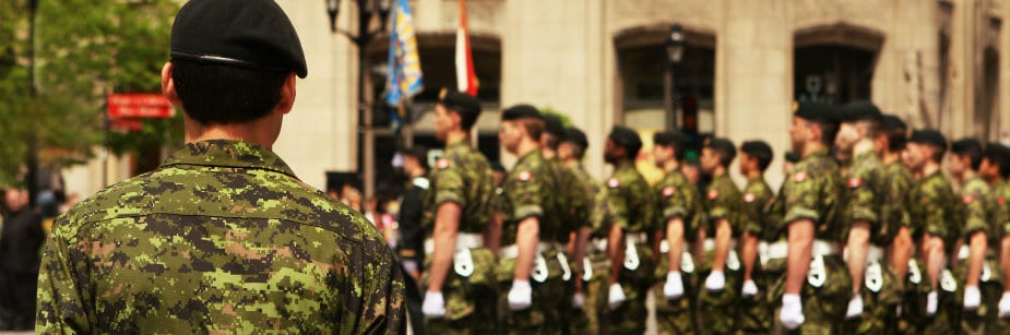 militares representando o exército